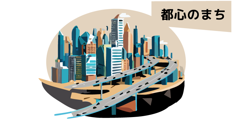 たとえば 都心のまち